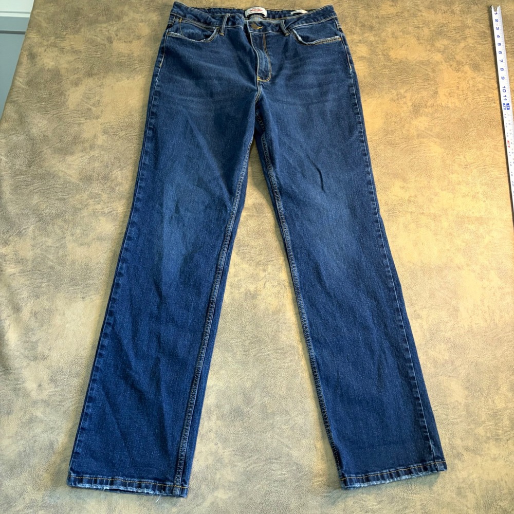 Wrangler Straight Jeans Womens 12 Blue High Rise True Straight‎ Stretch 4767